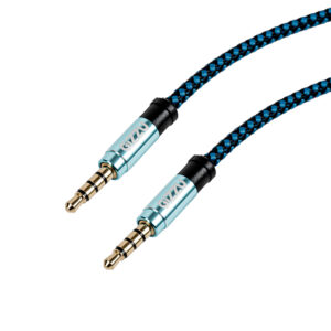 Gizzu 3.5mm AUX Cable 1.5m – Black/Blue